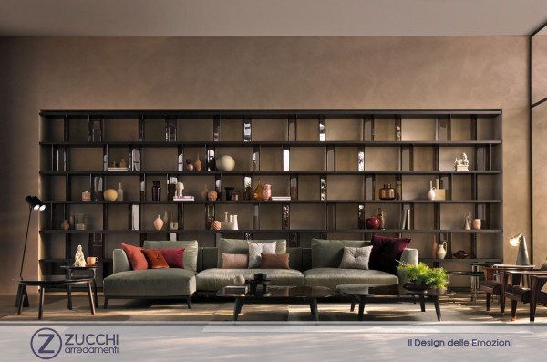 Carte d'arredo Libreria Porta TV Bookcase TV-unit Inori Fiam Italia ZUCCHI 01